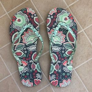 Vera Bradley Flip Flops Size 9-10